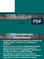 AF Semana 12 - Costo de Capital