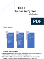 Unit1 - Introduction To Python