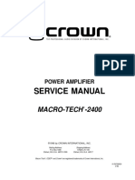 Crown Ma2400 Service Manual