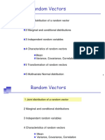 Joint Distributions Random Vectors