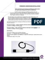 Cu CuSo4 and Ag AgCl Permanent Underground  Reference Electrodes