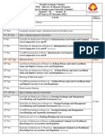 Academic Calendar - Sem 9 B