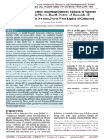 Health Seeking Behaviors Following Diabetes Mellitus of Various Ethnic Groups in Nkwen Health District of Bamenda III Subdivision, Mezam Division, North West Region of Cameroon