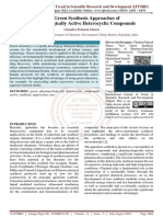 New Green Synthesis Approaches of Pharmacologically Active Heterocyclic Compounds