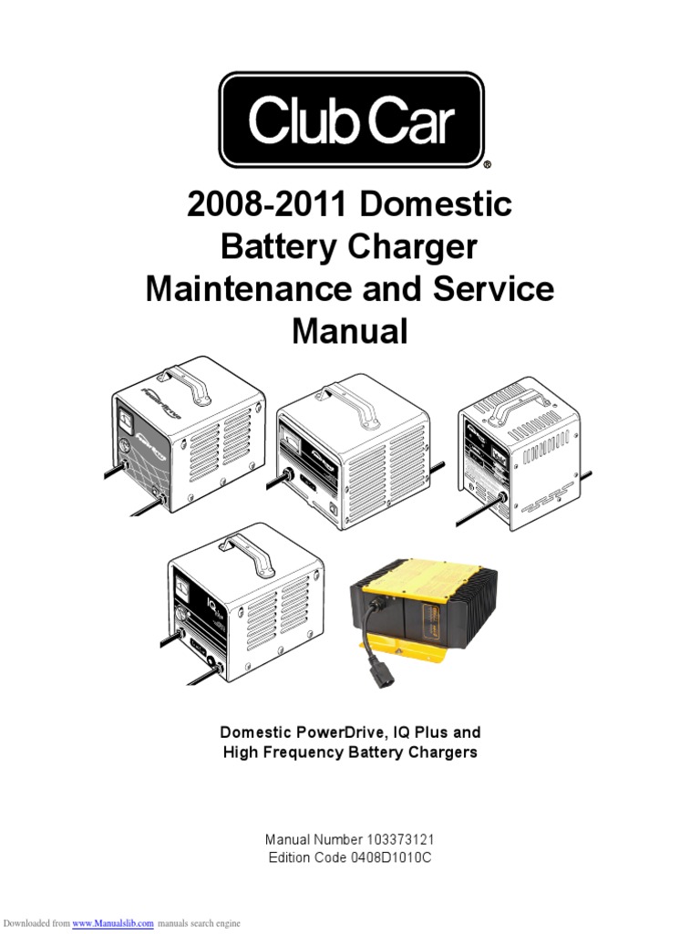 20082011 Domestic Battery Charger Maintenance and Service Manual PDF