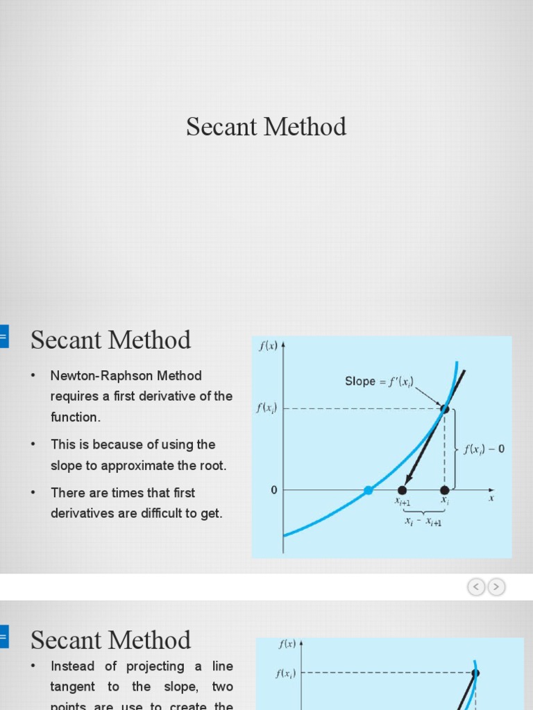 Secant Method Example Pdf _ Secant Method Nonlinear Equations – LFPT