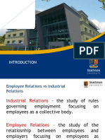 Introduction To Industrial Relations