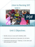 Introduction to Nursing 337: Unit 1 Objectives and Role of Midwife