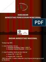 Kebijakan Akreditasi PNF 2011