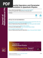 Exponential Operators and Parameter Differentiation in Quantum Physics