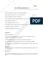 Mensuration Problems & Solutions