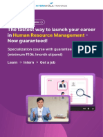 Human Resource Management Specialization Brochure