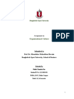 Assignment-Organizational Culture by 21234801001, Pulak Chandra Das