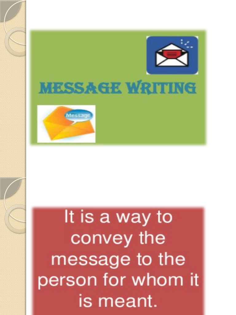 Message Writing | PDF