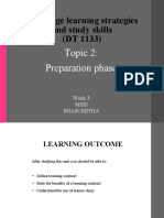 Topic 2: Preparation Phase