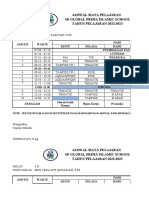 Jadwal Pelajaran Level 3 TP 22-23