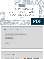 How To Improve Your English and Your Ielts Score