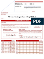 Advanced Reading and Use of English Mock Exam