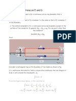 Boundary Conditions On ED