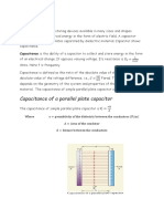 Capacitance and Capacitance of Diff. Configurations