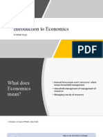 Introduction To Economics