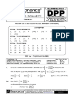 XII Maths DPP (32) - Prev Chaps + Deteminant - Matrices