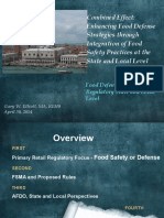 Enhancing Food Defense Strategies through Integration of Food Safety Practices