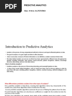 Unit I Predictive Analytics