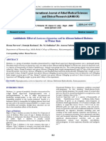 Antidiabetic Effect of Lonicera Ligustrina Wall in Alloxan Induced Diabetes in Wistar Rats