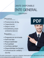 Anuncio de Empleo Greneery