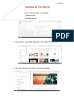 Creación y Avance de Portafolio en Wix