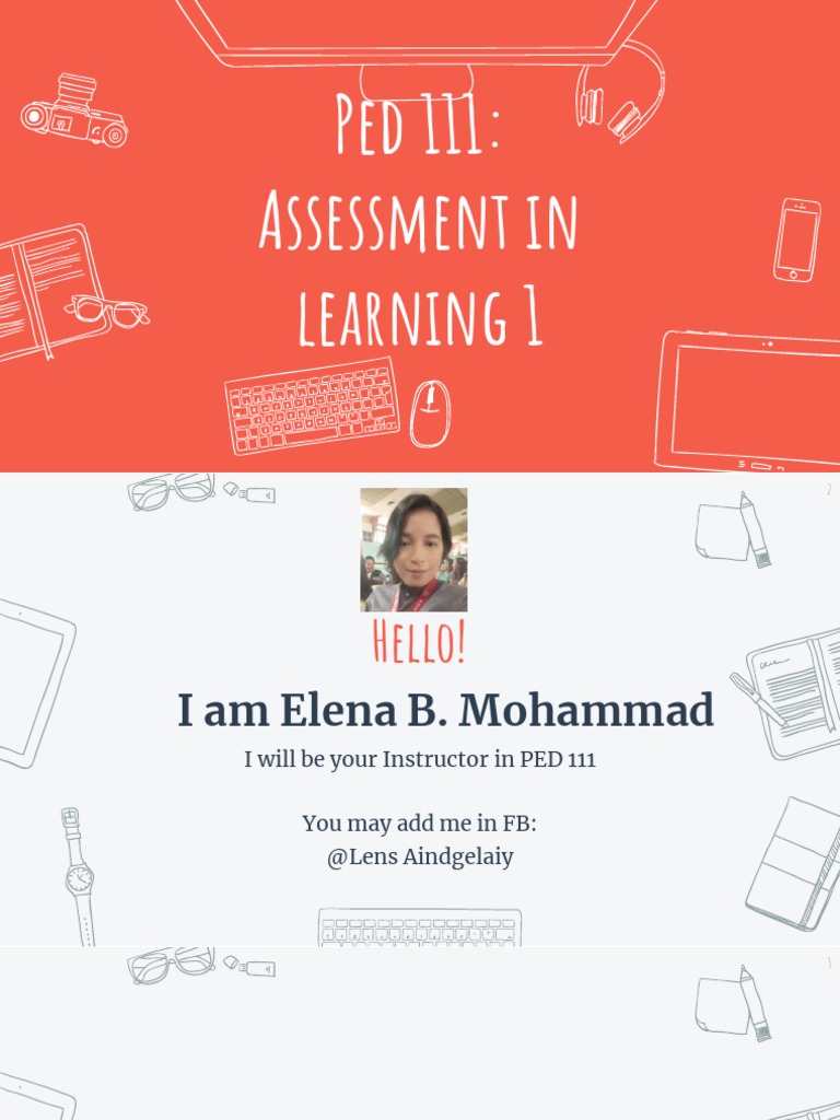 PED 111: Assessment in Learning Overview | PDF | Career & Growth