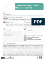 4 Passos para Comeã Ar A Ler Palavras Simples