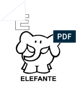 030-Letra E Com o Elefante