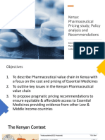 Kenya Pharmaceutical Pricing Study Policy Analysis and Recommendations - GAKUU Esbon