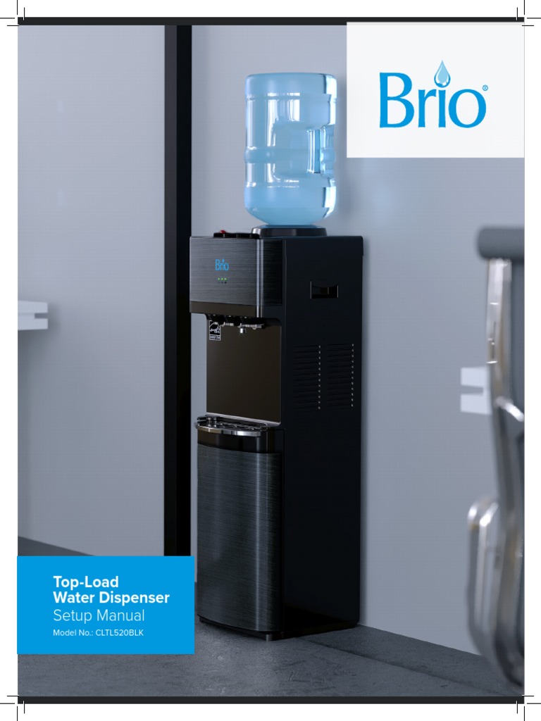 Brio top load water cooler dispenser EN PDF Water Water Heating