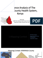 Performance Analysis of The Kirinyaga County Health System, Kenya - GAKUU Esbon