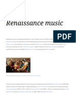 Renaissance Music - Wikipedia