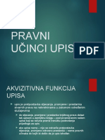 Pravni Učinci Upisa