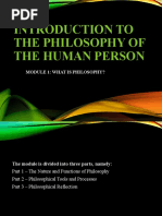 Introduction To The Philosophy of The Human Person Module 1 | PDF ...