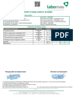 Rapport D'Analyses #B150887