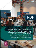 LUM Tesis PUCP y UNMSM Memoria Violencia Conflicto y Postconflicto
