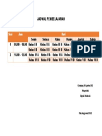 Jadwal Pembelajaran