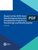 Report APA 2021 Psychology and Health Equity