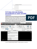 Como criar formato personalizado no AutoCAD
