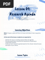 Lesson 01 Research Agenda