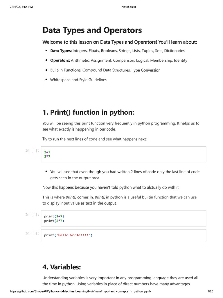 Python Boot Camp | PDF