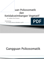 Gangguan Psikosomatis Dan Ketidakseimbangan Vegetatif