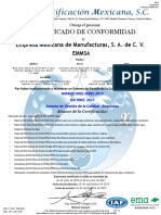 Certificado - PVC Y CPVC C.40