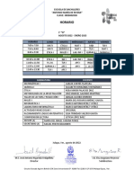 Horario: Area